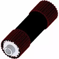 Roller no. 273 – steel and rubber support shaft Ø192 mm for Grimme machines | OEM Grimme 076.00859 | made by KiJ