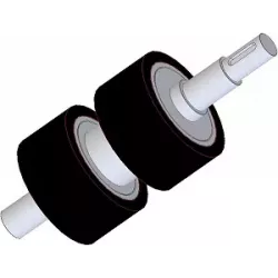 Roller no. 278 – steel and rubber drive roller for Ploeger machines | OEM Ploeger 161.545.01 | made by KiJ