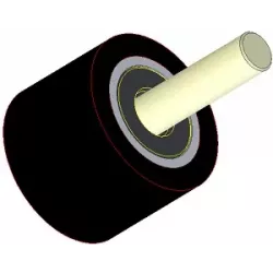 Roller no. 284 – steel and rubber support roller Ø80 mm for Dewulf machines | OEM Dewulf 2660005C | made by KiJ