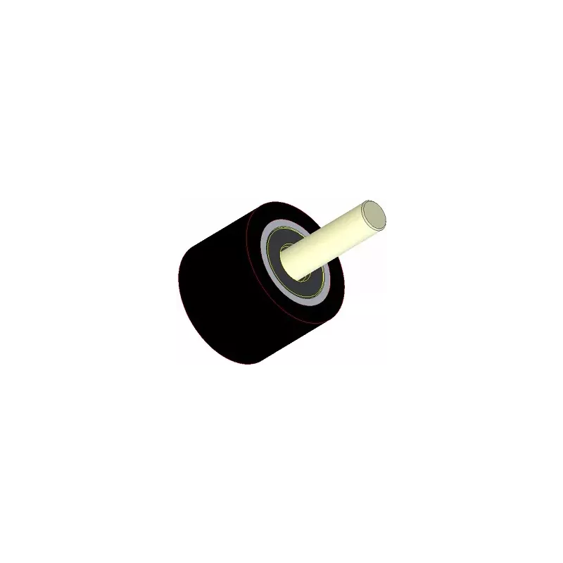 Roller no. 284 – steel and rubber support roller Ø80 mm for Dewulf machines | OEM Dewulf 2660005C | made by KiJ