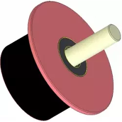 Roller no. 287 – steel and rubber support roller Ø90 mm for Dewulf machines | OEM Dewulf 2660029C | made by KiJ