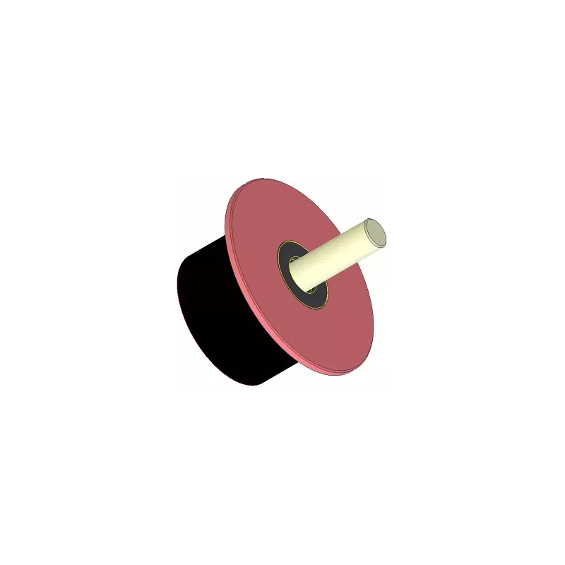 Roller no. 287 – steel and rubber support roller Ø90 mm for Dewulf machines | OEM Dewulf 2660029C | made by KiJ