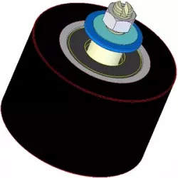 Roller no. 294 – steel and rubber support roller Ø90 mm for Dewulf machines | OEM Dewulf 2660225 | made by KiJ