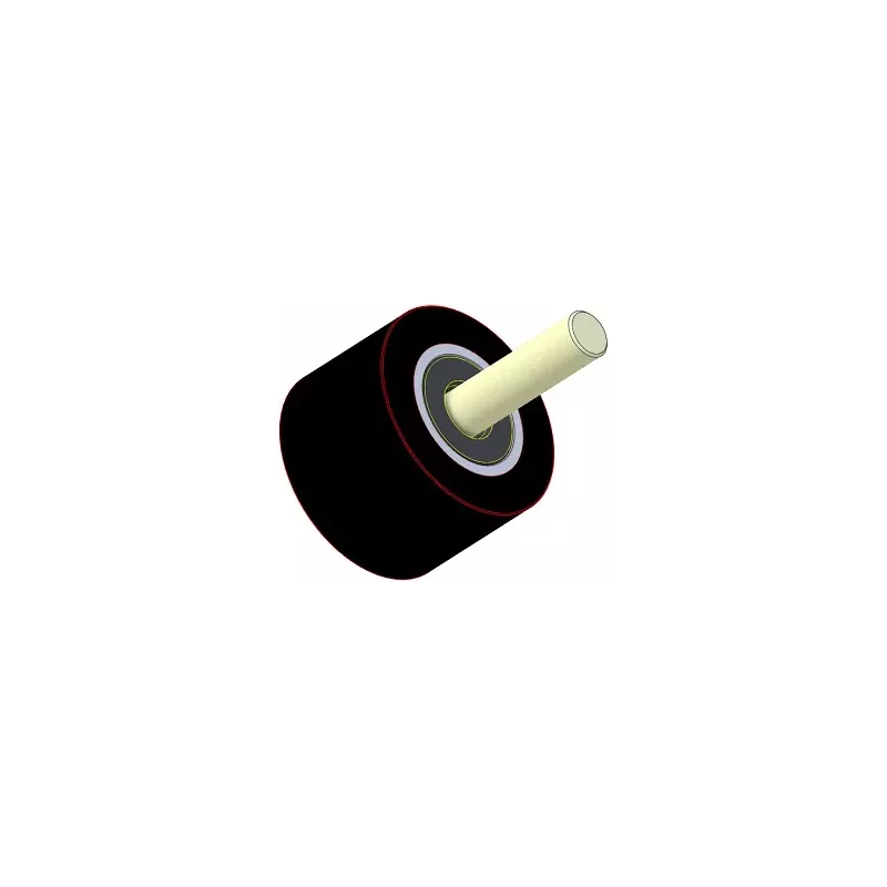 Roller no. 294a – steel and rubber support roller Ø90 mm for Dewulf machines | made by KiJ