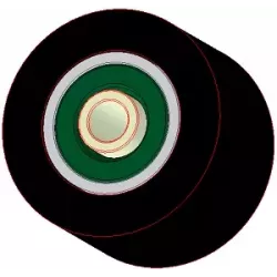 Roller no. 296 – steel and rubber support roller Ø90 mm for Holaras machines | made by KiJ