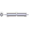 Roller no. 299 – steel and rubber drive shaft Ø122 mm | OEM 184.221.00 | made by KiJ