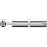 Roller no. 302 – steel and rubber drive shaft Ø104 mm | OEM 165.157.00 | made by KiJ