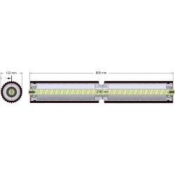 Roller no. 304 – steel and rubber roller Ø122 mm | OEM 184.223.00 | made by KiJ