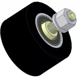 Roller no. 311 – steel and rubber support roller Ø90 mm for Guaresi machines | OEM Guaresi P7301421000 | made by KiJ