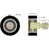 Roller no. 313 – steel and rubber support roller Ø80 mm for Guaresi machines | OEM Guaresi P7714120000 | made by KiJ