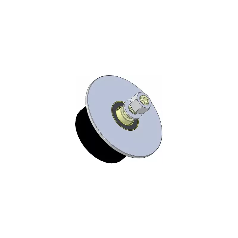 Roller no. 314 – steel and rubber support roller Ø90 mm for Guaresi machines | OEM Guaresi P7708050000 | made by KiJ