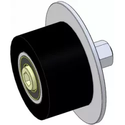 Roller no. 314a – steel and rubber support roller Ø90 mm for Guaresi machines | made by KiJ