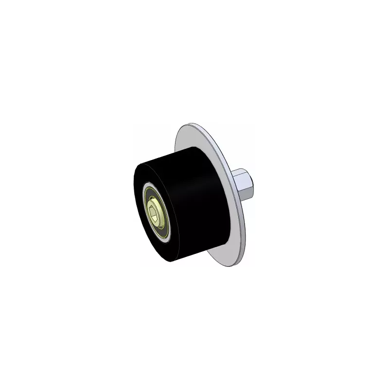 Roller no. 314a – steel and rubber support roller Ø90 mm for Guaresi machines | made by KiJ