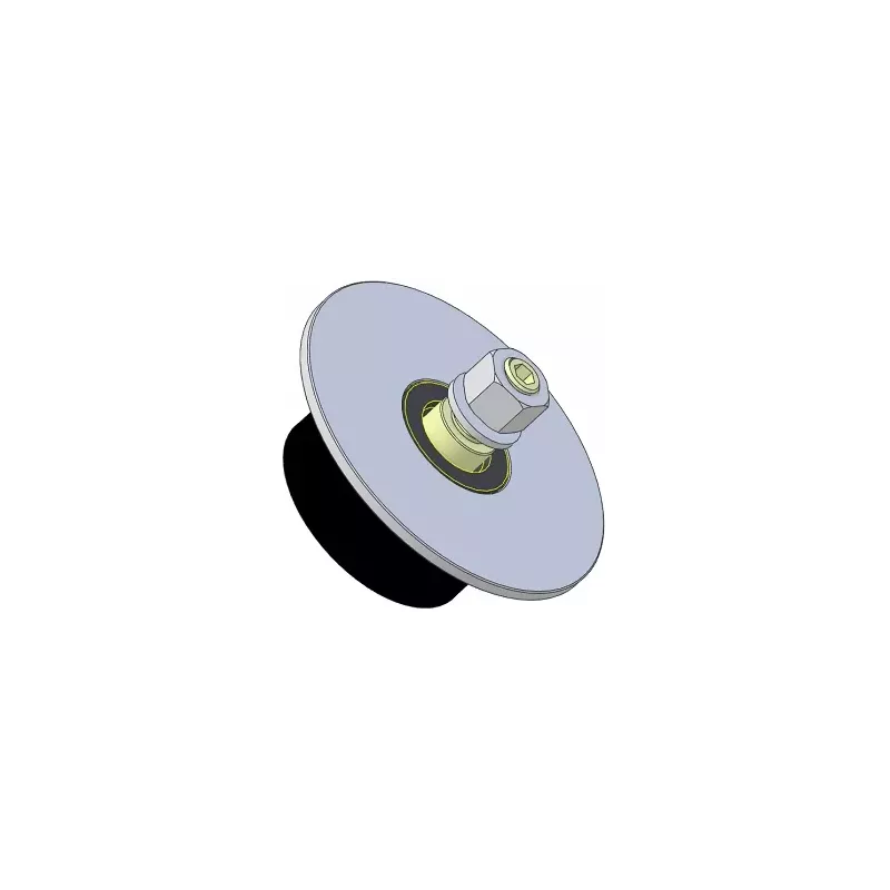 Roller no. 315 – steel and rubber support roller Ø80 mm for Guaresi machines | OEM Guaresi P7755190000 | made by KiJ