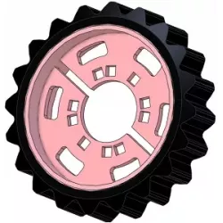 Roller no. 321 – steel and rubber drive roller Ø258 mm, pitch 35 mm, for Grimme machines | OEM Grimme 076.04047 | made by KiJ