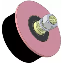 Roller no. 324 – steel and rubber support roller Ø110 mm for Sandei machines | OEM Sandei D0022 | made by KiJ