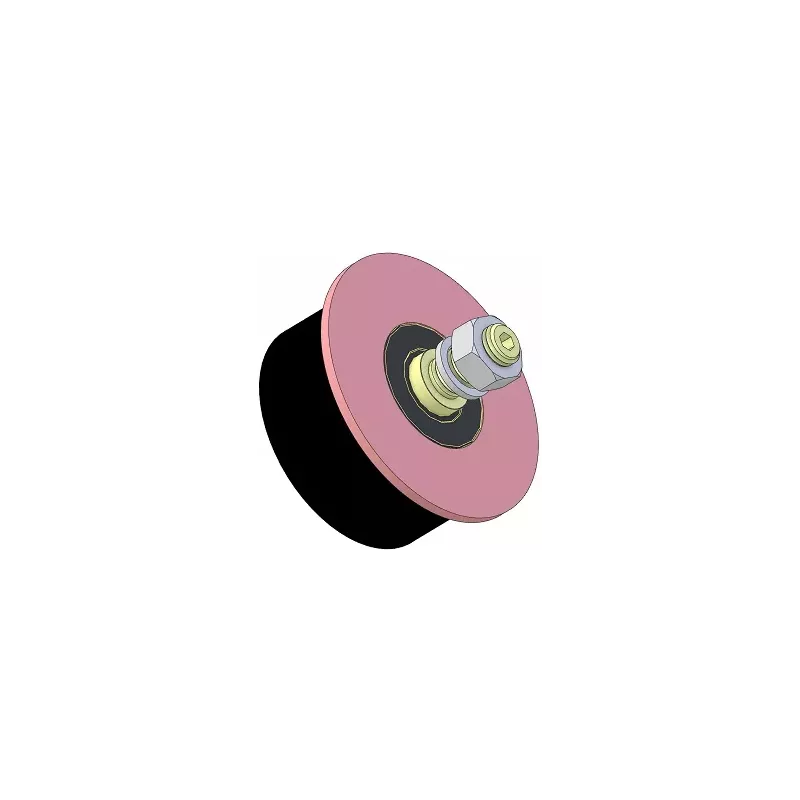 Roller no. 324 – steel and rubber support roller Ø110 mm for Sandei machines | OEM Sandei D0022 | made by KiJ