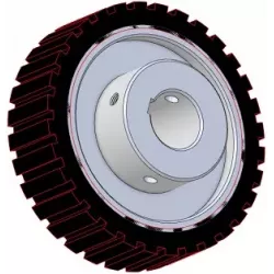 Roller no. 333 – roller Ø220 mm for Wuhlmaus machines | made by KiJ