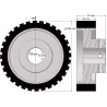 Roller no. 333 – roller Ø220 mm for Wuhlmaus machines | made by KiJ