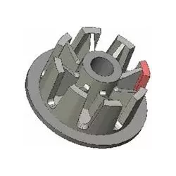 Roller no. 27 – cast iron guide roller Ø103 mm for Anna Z644 potato harvester | OEM Anna 5644-60-005, 090.60.013.02 | made by KiJ