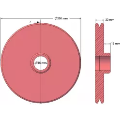 Roller no. 40 – roller Ø200 mm | made by KiJ