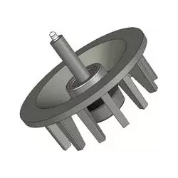 Roller no. 41 – cast iron return roller Ø172 mm, pitch 40 mm, for Stoll machines | OEM Stoll 0071590, 0190550 | made by KiJ
