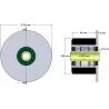 Roller no. 25 – steel and rubber roller Ø90 mm for ROPA machines | OEM ROPA 252019, 1130004669, 252105 | made by KiJ