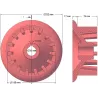 Roller no. 50 – cast iron drive roller Ø180 mm, pitch 40 mm | made by KiJ