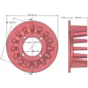 Roller no. 52 – cast iron drive roller Ø178 mm, pitch 40 mm, for Grimme machines | OEM Grimme 006.00031 | made by KiJ