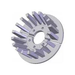 Roller no. 55 – steel drive roller Ø215 mm, pitch 40 mm, for ROPA Euro Tiger | OEM ROPA 252069 | made by KiJ