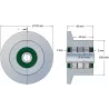 Roller no. 59 – steel return roller Ø80 mm for Reekie machines | OEM Reekie RSS1138 | made by KiJ