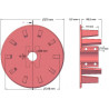 Roller no. 60 – cast iron drive roller Ø238 mm, pitch 40/80 mm | OEM 000.00345 | made by KiJ