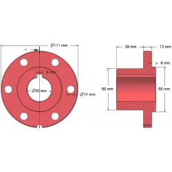 Roller no. 77 – roller hub Ø65 mm for Bolko Z-643 potato harvester | made by KiJ