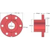 Roller no. 77 – roller hub Ø65 mm for Bolko Z-643 potato harvester | made by KiJ