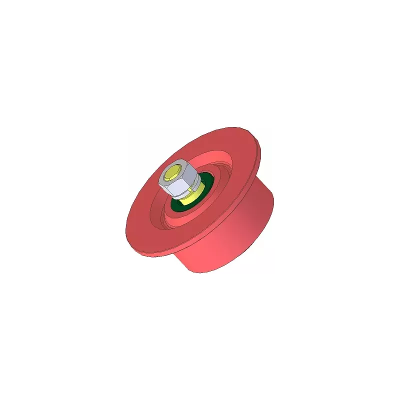Roller no. 81 – steel return roller Ø100 mm for Anna Z644 potato harvester | OEM Anna 564421016 | made by KiJ