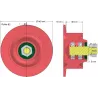Roller no. 82 – return roller Ø100 mm for Anna Z644 potato harvester | OEM Anna 5644-21-025, 5644-60-022 | made by KiJ