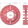Roller no. 87 – cast iron drive roller for Z-609 digger | OEM 5609110100 | made by KiJ