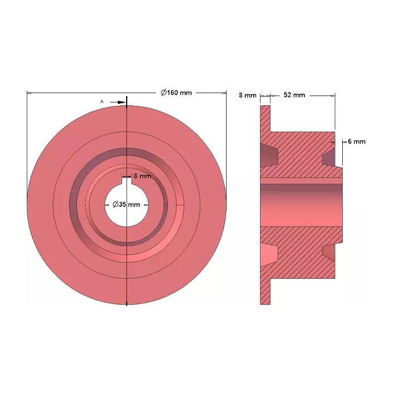 Roller no. 88 – return roller Ø118 mm for Anna Z644 potato harvester | OEM Anna 5644-51-009 | made by KiJ