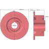 Roller no. 88 – return roller Ø118 mm for Anna Z644 potato harvester | OEM Anna 5644-51-009 | made by KiJ