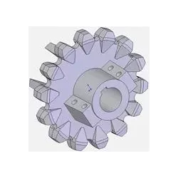 Roller no. 96 – cast iron drive roller Ø168 mm, pitch 42 mm | made by KiJ