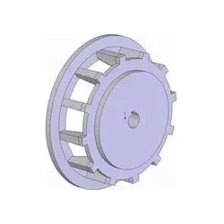 Roller no. 103 – cast iron drive roller Ø258 mm, pitch 35 mm | made by KiJ