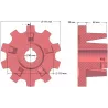 Roller no. 126 – cast iron drive roller Ø110 mm, pitch 40 mm | made by KiJ