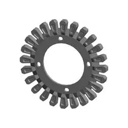 Roller no. 128 – cast iron roller Ø295 mm, pitch 60 mm, for Grimme machines | OEM Grimme 006.00295, 200.06503 | made by KiJ