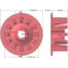 Roller no. 130 – cast iron drive roller Ø140 mm, pitch 40 mm, for Grimme Europa Standard machines | OEM Grimme 006.00089 | made by KiJ
