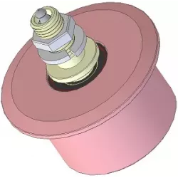 Roller no. 132 – cast iron return roller Ø100 mm for Grimme machines | OEM Grimme 200.00807 | made by KiJ