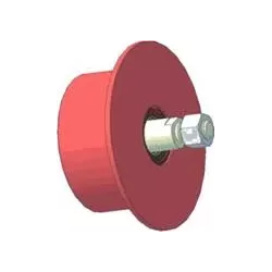 Roller no. 144 – cast iron return roller Ø110 mm | OEM 6.33.00-2 | made by KiJ