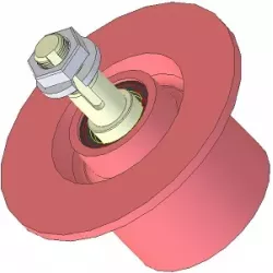 Roller no. 160 – cast iron return roller Ø91 mm | made by KiJ
