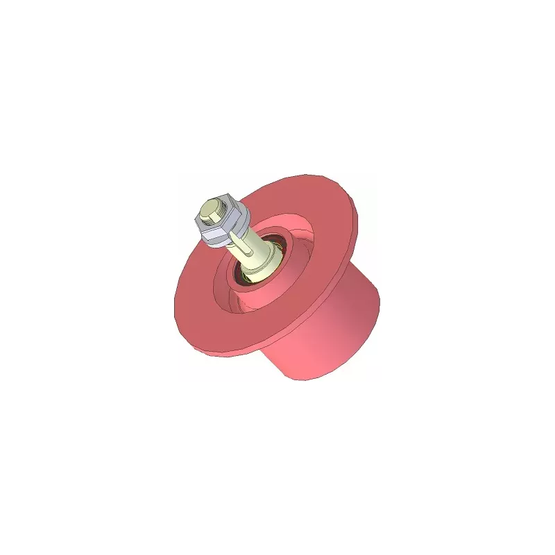Roller no. 160 – cast iron return roller Ø91 mm | made by KiJ