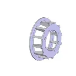 Roller no. 170 – cast iron drive roller Ø251 mm, pitch 35 mm | made by KiJ