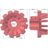 Roller no. 172 – cast iron drive roller Ø170 mm, pitch 50 mm | made by KiJ